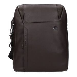 Piquadro Brown Leather Crossbody Men's Bag